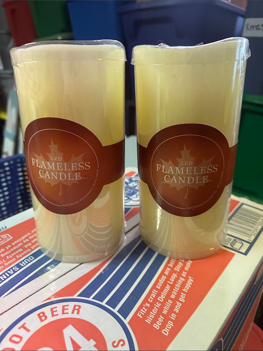 NWT Hobby Lobby LED Flameless Candles - Cream (Pack of 2)